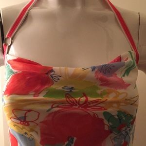 Colorful summer asymetric long dress